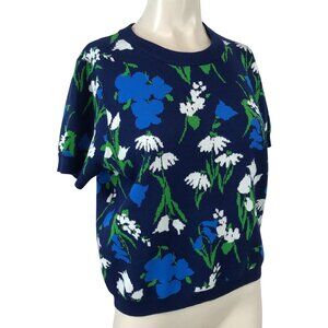 Kate Spade Blue Floral Top